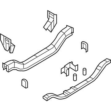 Mopar 5076459AJ Crossmember Assembly, Front Driver Side