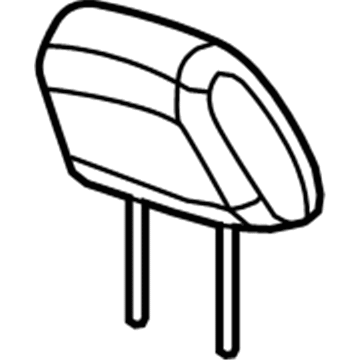 Dodge 1RT35DK2AA Headrest