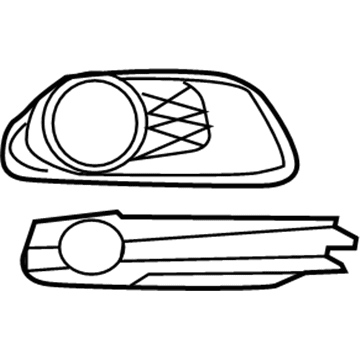 Dodge 68100699AA Fog Lamp Bezel