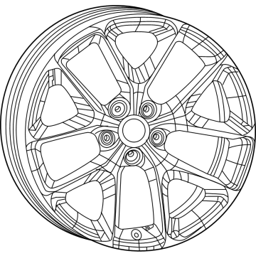 Dodge 68655624AA Wheel, Alloy