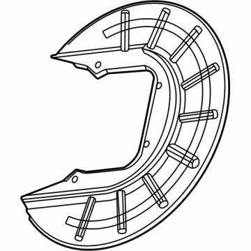 Dodge Charger Daytona Brake Dust Shield - 68584901AA