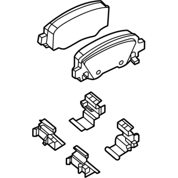 Mopar 68654094AA Pad Kit - Rear Disc Brake