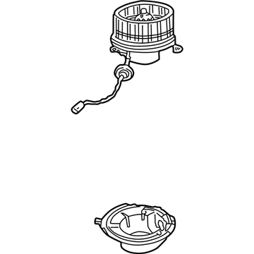 Jeep Wrangler Blower Motor - 5066553AA