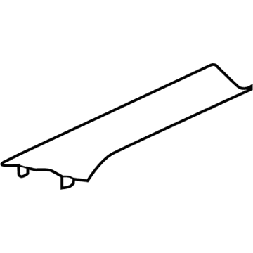 Mopar 1GG52HDAAE Windshield Pillar Trim, Gray, Passenger Side