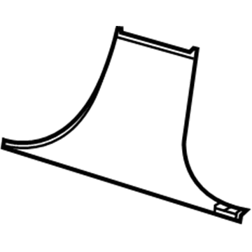 Mopar 1GG59BD3AB Lower Center Pillar Trim, Beige/Gray, Driver Side