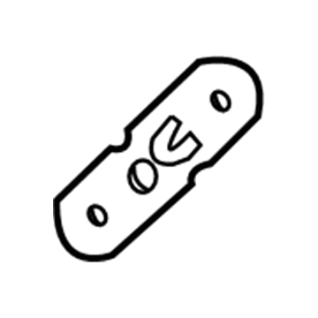 Dodge 5081049AB Side Impact Sensor Plate