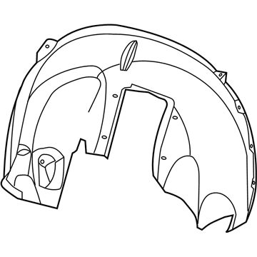 Chrysler 68205935AE Wheelhouse Liner