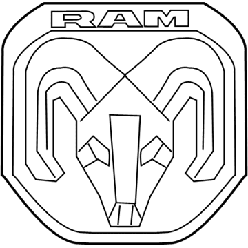 Ram 68276332AA Emblem