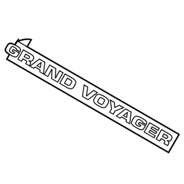 2003 Chrysler Voyager Emblem - 5113314AA