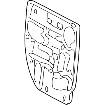 Mopar 55276170AF Water Shield, Rear Passenger Side