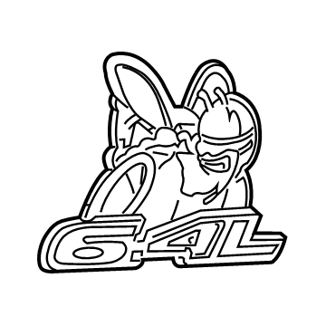 Mopar 68241000AA Emblem, Front