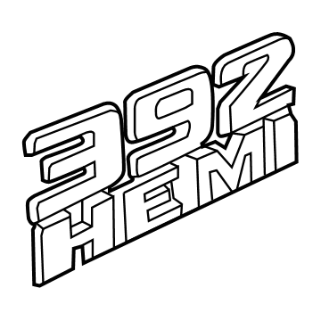 Mopar 68086136AE Nameplate, Front