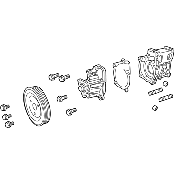Jeep 5047138AC Water Pump Assembly