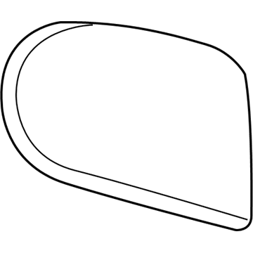 Jeep 68003714AA Mirror Glass