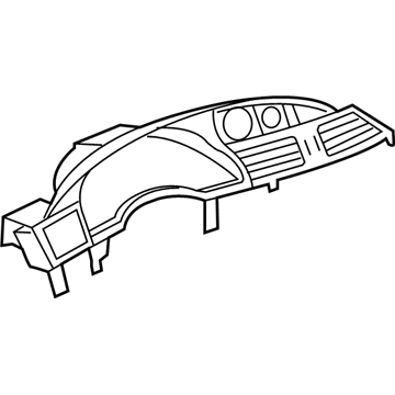 Mopar 1BJ061ZAAA Air Grille, Center