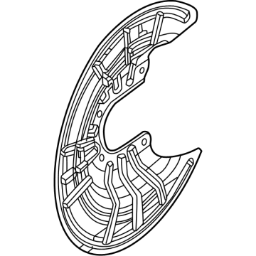 Ram 1500 Brake Dust Shield - 68470837AA