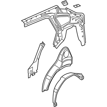 Dodge 5183910AB Inner Quarter Panel