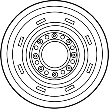 Dodge 5FS05S4AAC Wheel, Steel