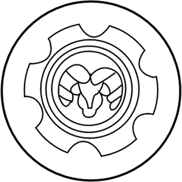 Dodge Ram 1500 Wheel Cover - 5DK62DX9AC