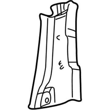 Dodge 5GY68BD5AF Lower Center Pillar Trim