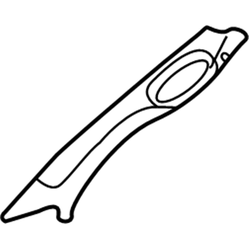 Mopar 1TE75TL2AA Windshield Trim, Driver Side Mopar 1TE75TL2AA Windshield Trim, Driver Side