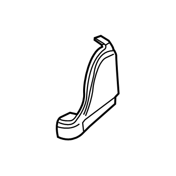 Mopar 5ZH81LR9AC Outer Cover, Black/Red, Rear Driver Side