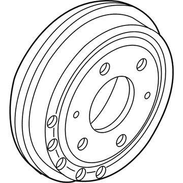Ram 68317238AA Brake Drum