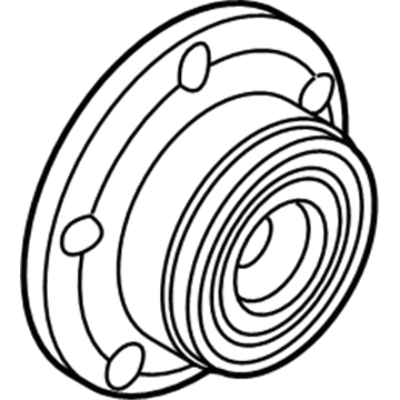 Ram 68263146AA Hub & Bearing Assembly