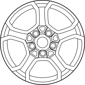 Jeep 68550964AA Wheel, Alloy