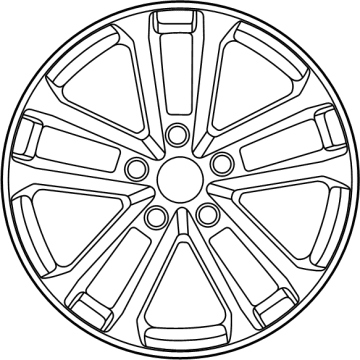 Jeep 4755477AA Wheel, Alloy