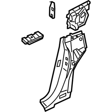 Chrysler 5097458AA Lock Pillar Reinforcement