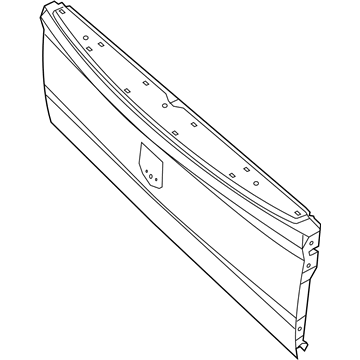 Mopar 68648197AB Tailgate 68648197AB Mopar Tailgate Illustration 1 of 1