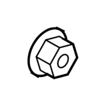 Jeep 6104725AA Front Duct Nut