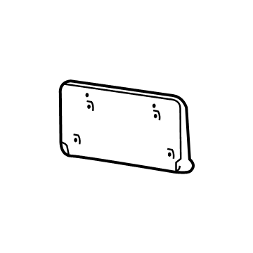Jeep 68277137AA License Bracket