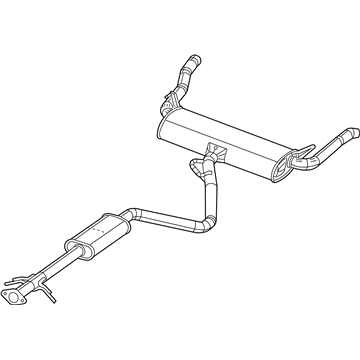 Mopar 5147281AF Muffler & Tail Pipe