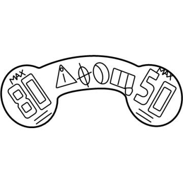 Dodge 68427540AA Spare Tire Label