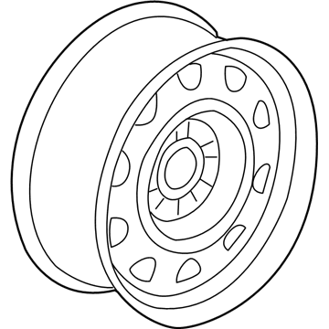 Chrysler 4782466AD Wheel, Steel