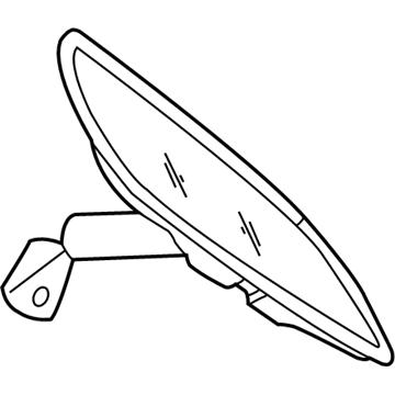 Jeep 4757000AC Mirror Inside