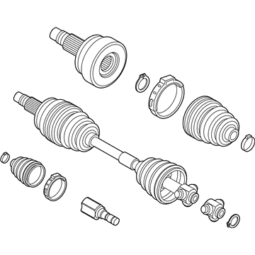 Jeep 68410245AA Axle Assembly