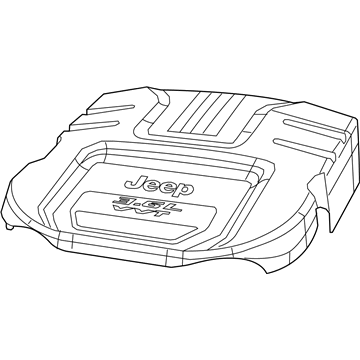 Jeep Wrangler JK Engine Cover - 4861821AB
