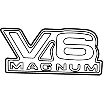 Dodge 55296306AB Nameplate