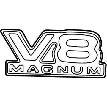 Dodge 55296307AB Nameplate