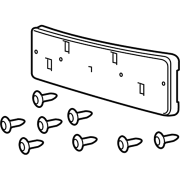 Dodge 5303390AB License Bracket