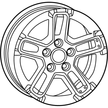 Jeep 4755596AA Wheel, Alloy