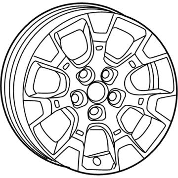 Jeep 4755604AA Wheel, Alloy