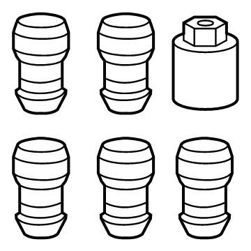 Jeep 4755282AA Wheel Lock Kit