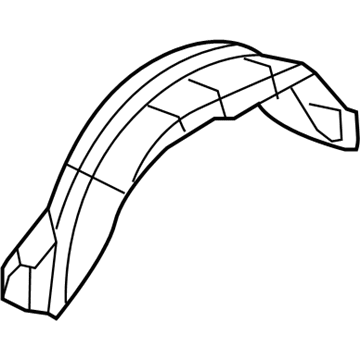 Mopar 55157174AE Wheelhouse Liner, Rear Passenger Side