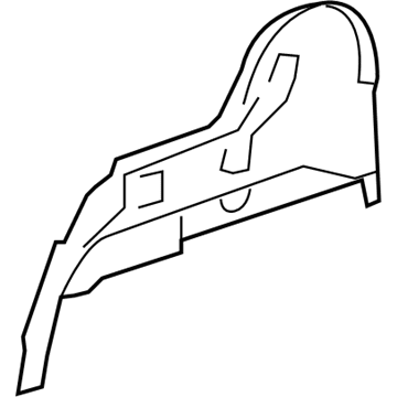 Mopar 55113215AB Inner Wheelhouse, Rear Driver Side