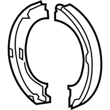 Jeep 4560176AA Parking Brake Shoes