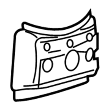 Dodge 68008524AA Lock Pillar Reinforcement